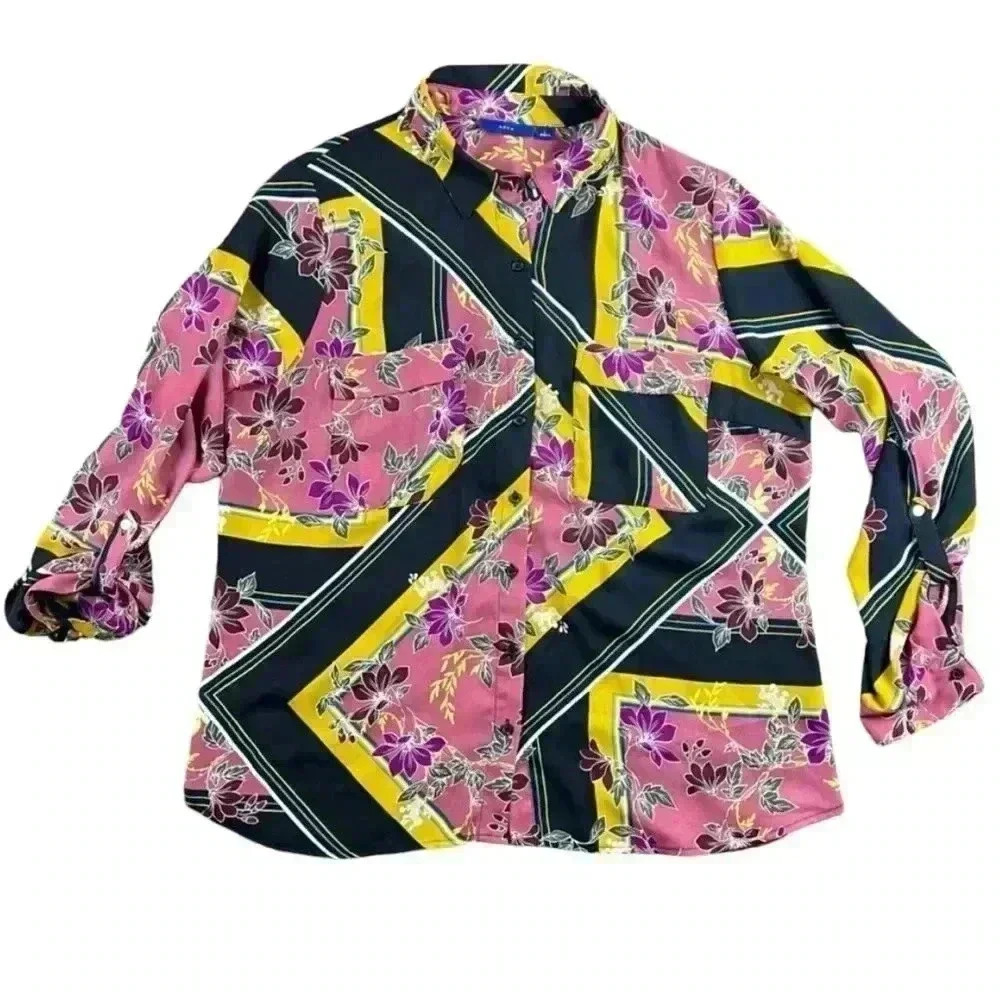 Apt. 9 Floral Mix Pattern Large Top